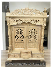 Load image into Gallery viewer, Handcrafted Wooden Temple | Pooja Mandir for Home
