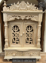 Load image into Gallery viewer, Handcrafted Wooden Temple | Pooja Mandir for Home
