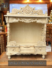 Load image into Gallery viewer, Handcrafted Wooden Temple | Pooja Mandir for Home

