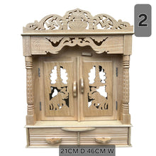Load image into Gallery viewer, Handcrafted Wooden Temple | Pooja Mandir for Home
