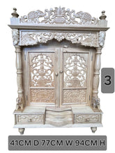 Load image into Gallery viewer, Handcrafted Wooden Temple | Pooja Mandir for Home
