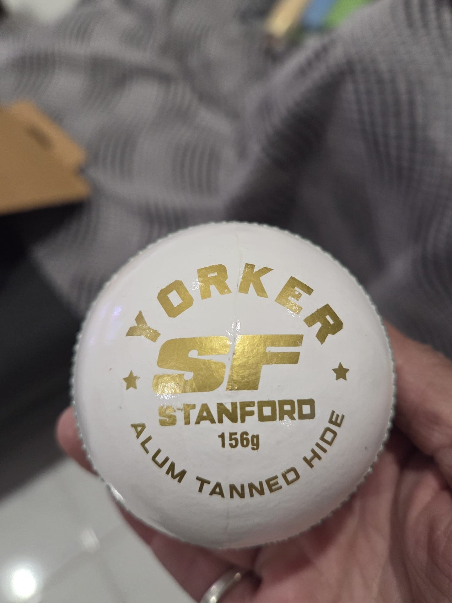 Cricket Leather Ball White
