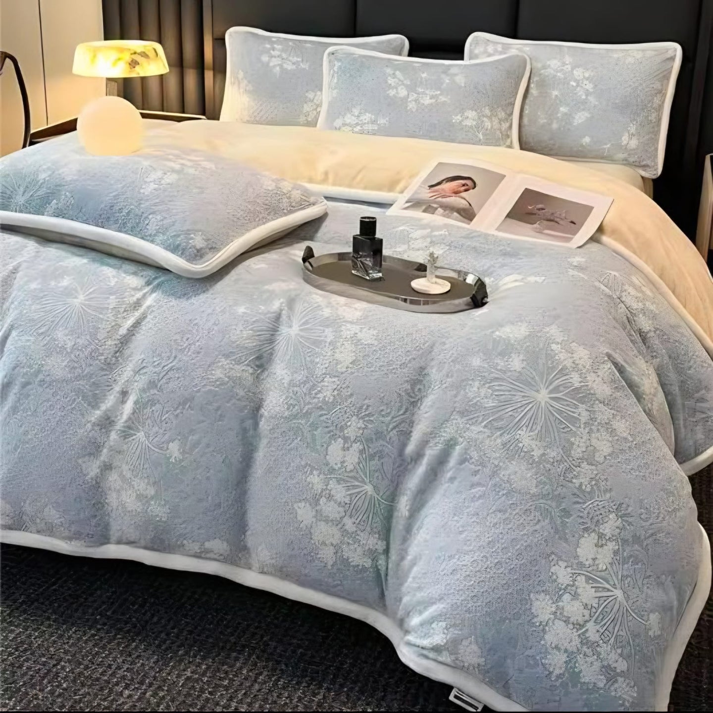 Quilt cover set king size warm material