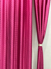 Load image into Gallery viewer, Plain knitted Curtains 240cm by 213cm (pair)
