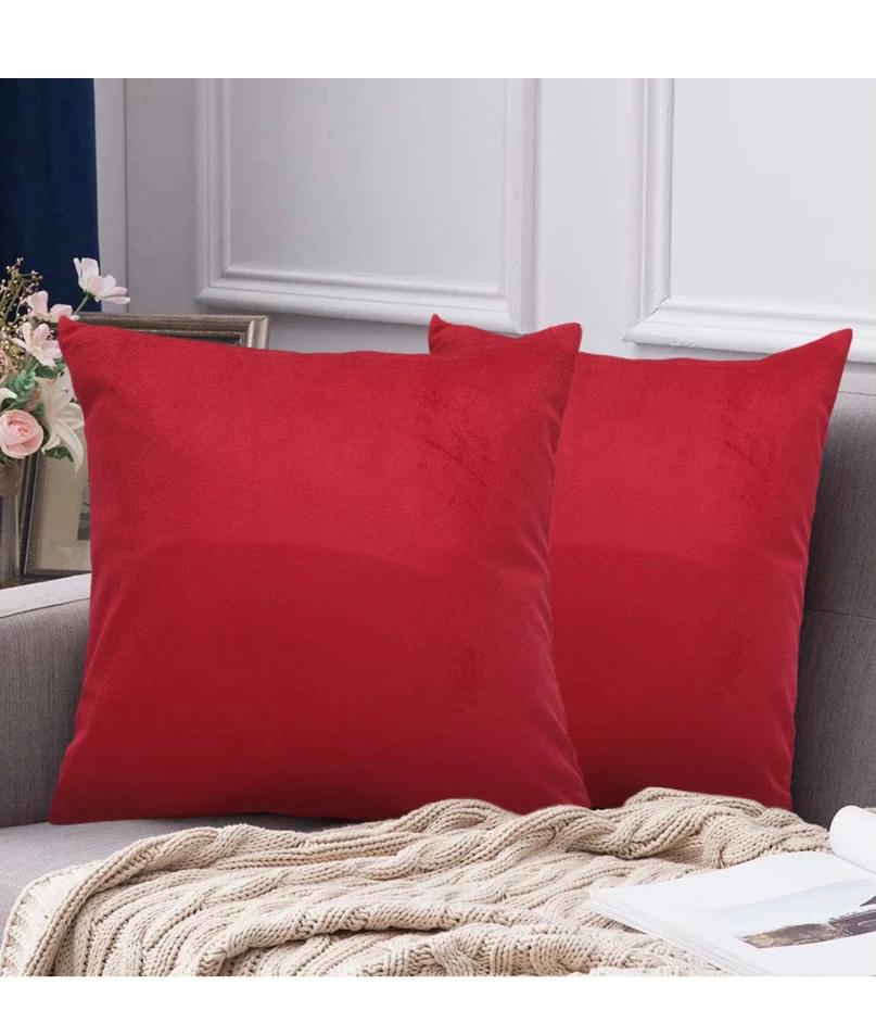 Solid Pain velvet cushion cover European size